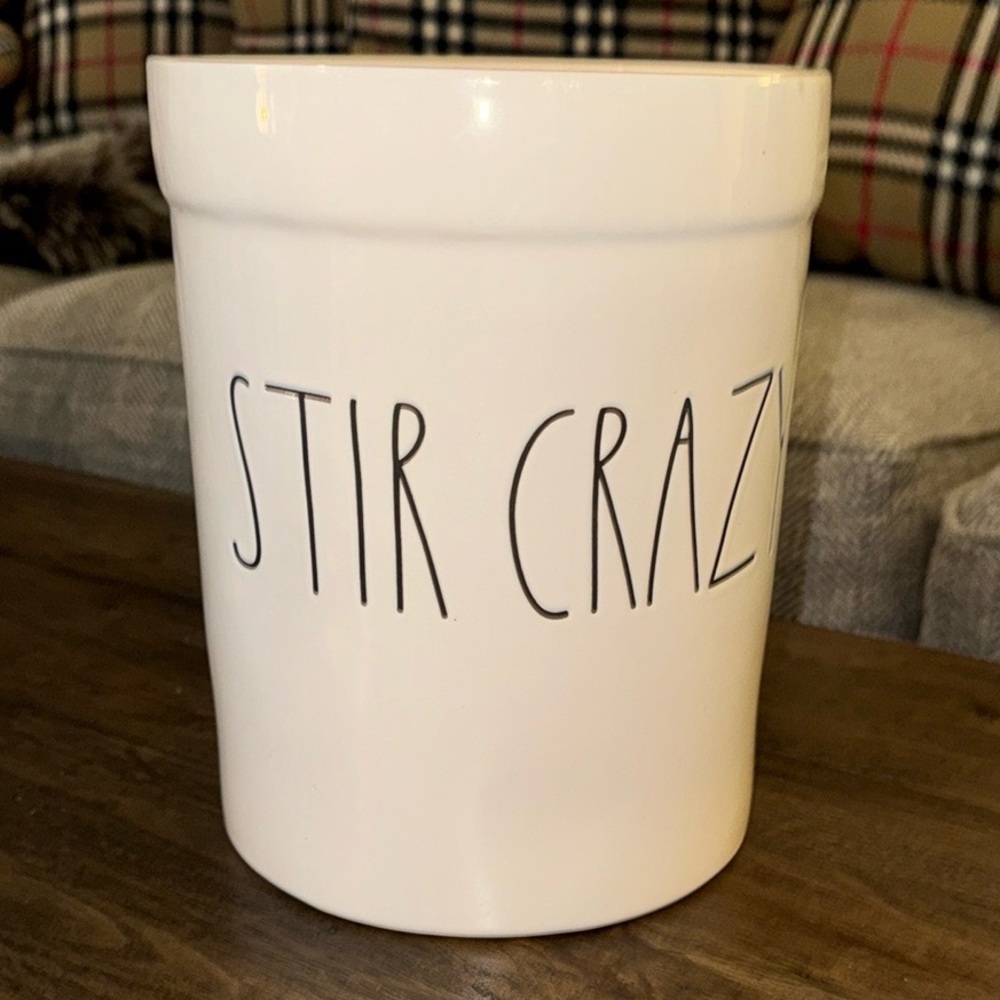 ‼️SALE‼️ Rae Dunn Collection by Magenta Kitchen Utensil Holder/Crock STIR CRAZY